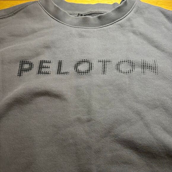 Adidas x Peleton Crew Sweatshirt pullover medium gray - Picture 3 of 9